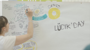 Fresque visuel lors de l'évènement de Ludik'Métiers